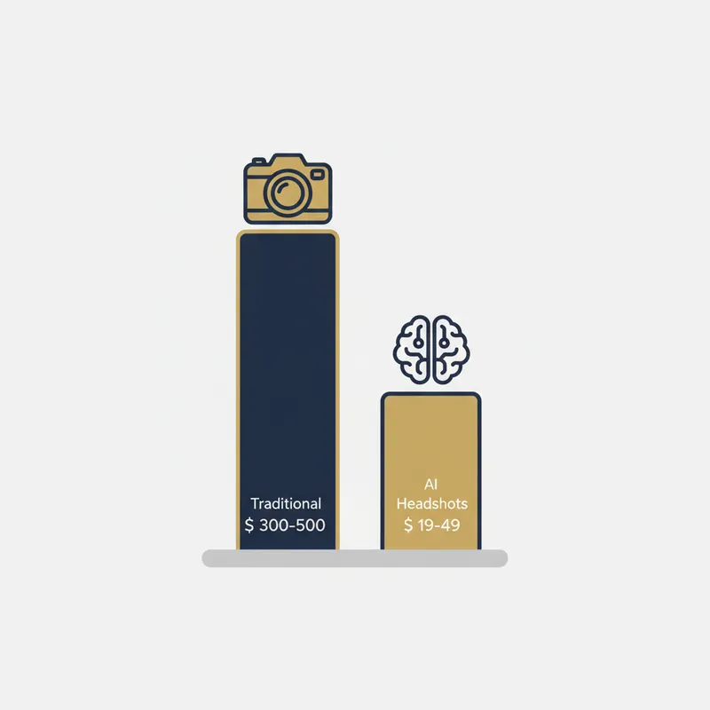 Professional headshot quality vs profile views