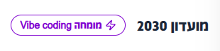 תג הסמכה רשמי של סתיו גפן כ"מומחה Vibe coding" מטעם קהילת האוטומציה והטכנולוגיה "מועדון 2030" (AutoHub).