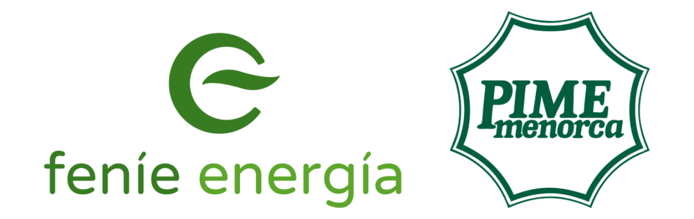 logos de Feníe Energía y PIME Menorca