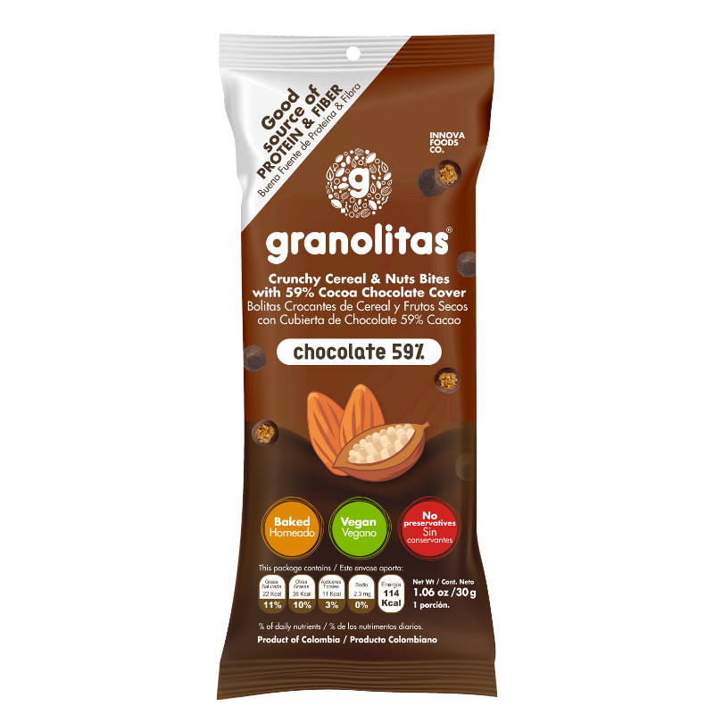 Granola Granolit Chocolate 59% Cacao *30G