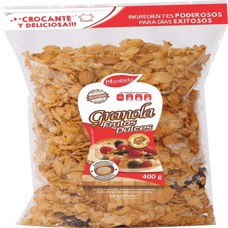 Granola Monttelo*400G Frutos Dulces