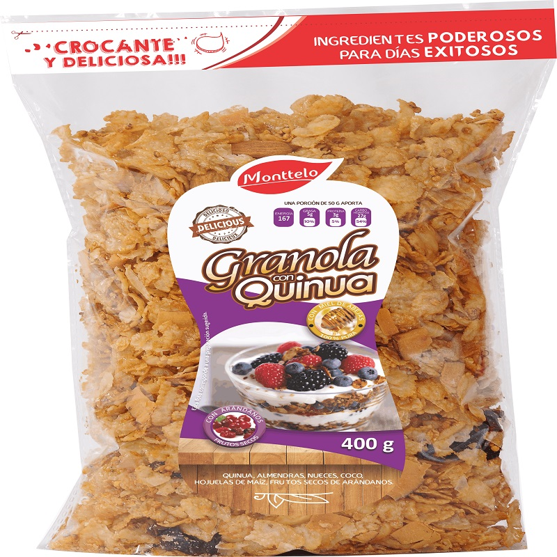 Granola Monttelo*400G Quinua/Arandanos
