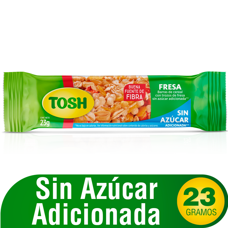 Granola Tosh Fresa Sin Azúcar Barra *23G