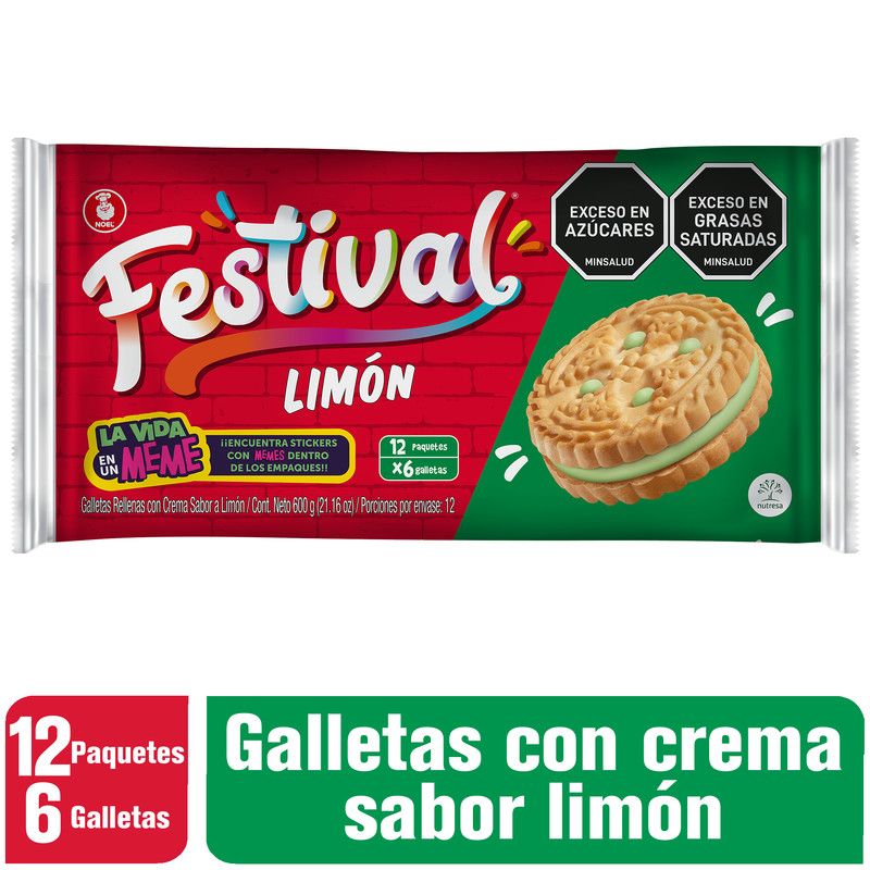 Galleta Festival Limón *600G *12Und