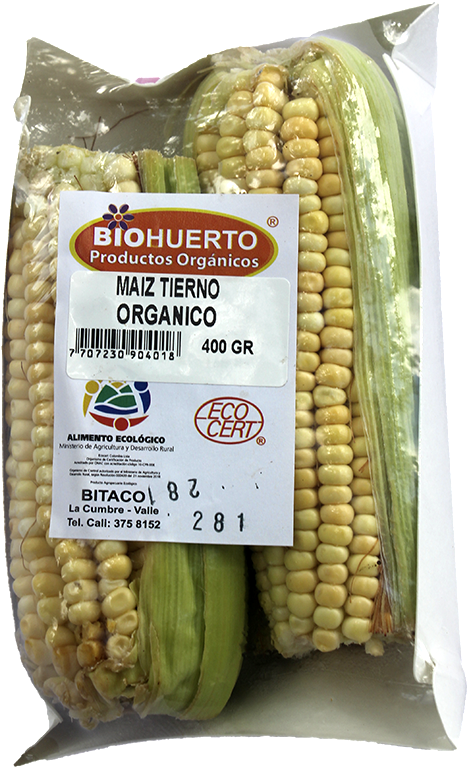 Maíz Tierno Orgánico Biohuerto*400G