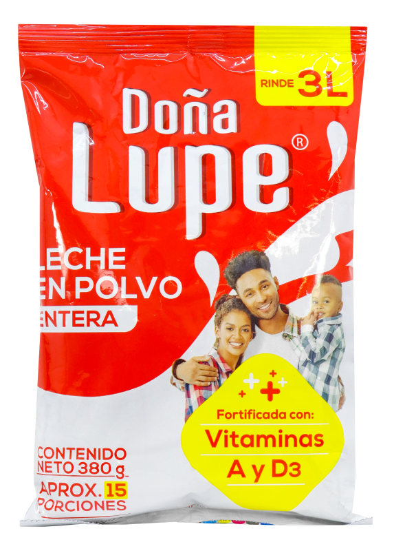 Leche Doña Lupe Entera Polvo*380G