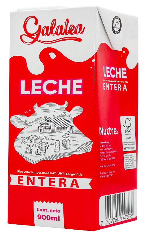 Leche Galatea Entera Tetra*900Ml