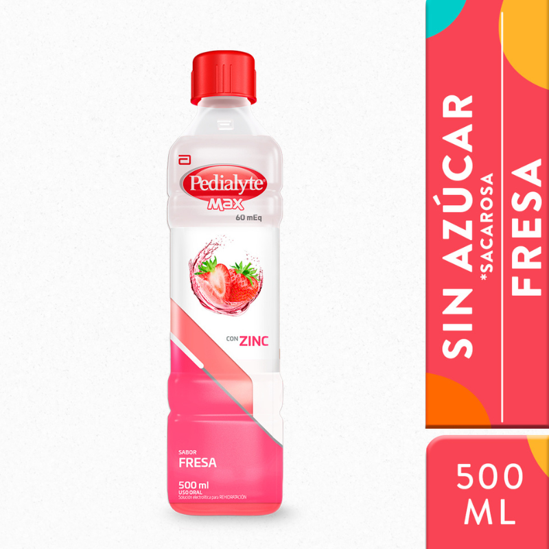 Suero Pedialyte 60 Fresa Zinc *500Ml