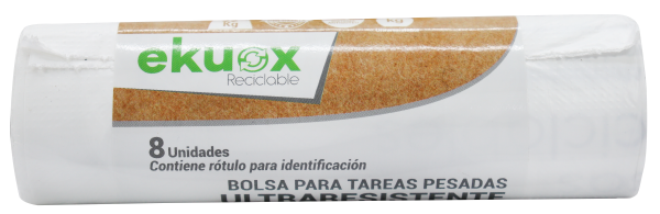 Bolsa Charly Blanca Rotula *8Und 65 * 90Cms
