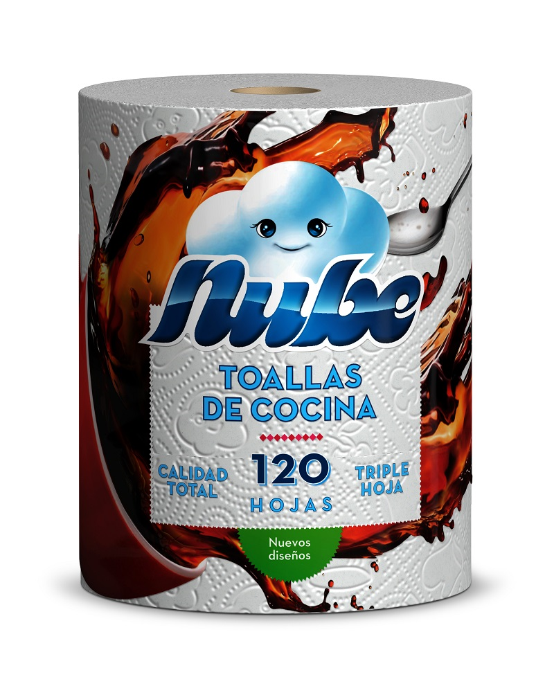 Toalla De Cocina Nube*1Roll*120H Triple Hoja