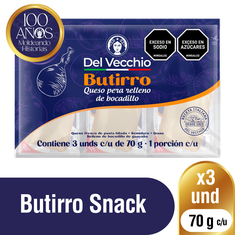 Queso Del Vecchio Butirro *70G *3 Und