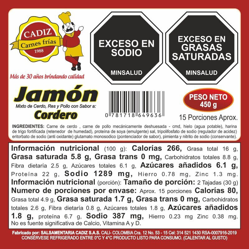 Jamón De Cordero Cádiz *Kilo