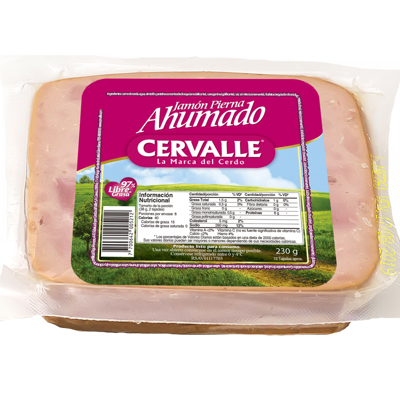 Jamon Cervalle Pierna Ahumado *230G