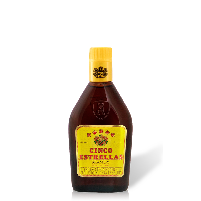 Brandy Cinco Estrellas *375Ml