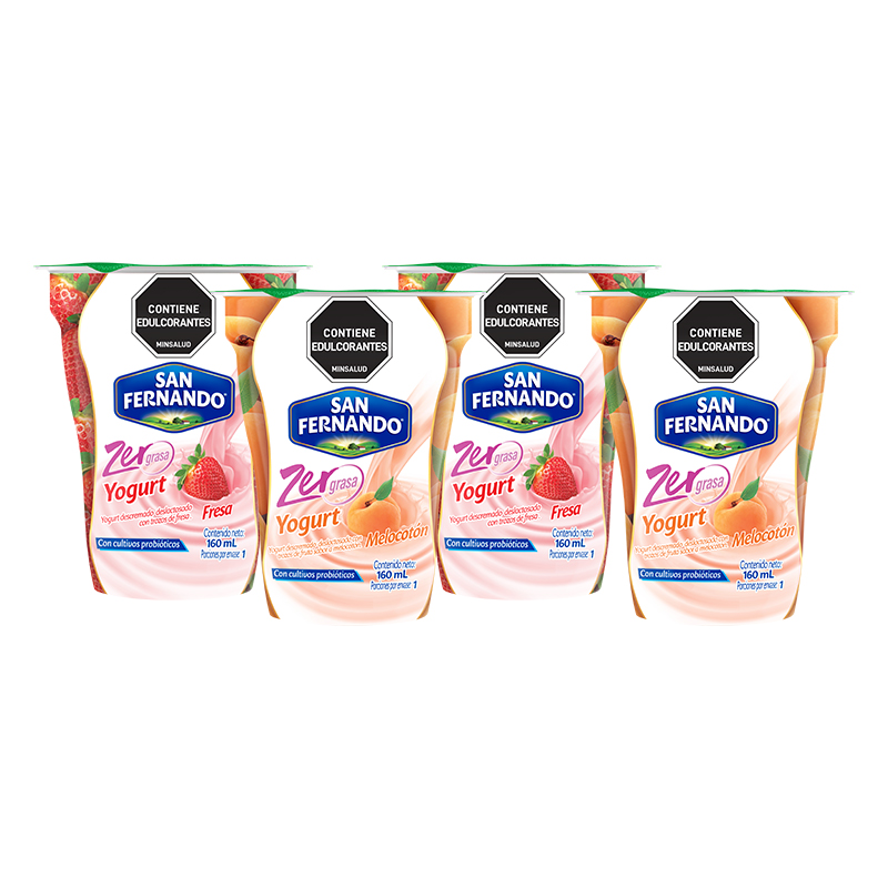Yogurt San Fernando Descremado Deslactosado*160G*4Und