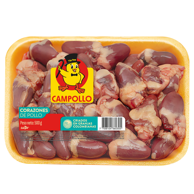 Corazones Campollo Bandeja*500G