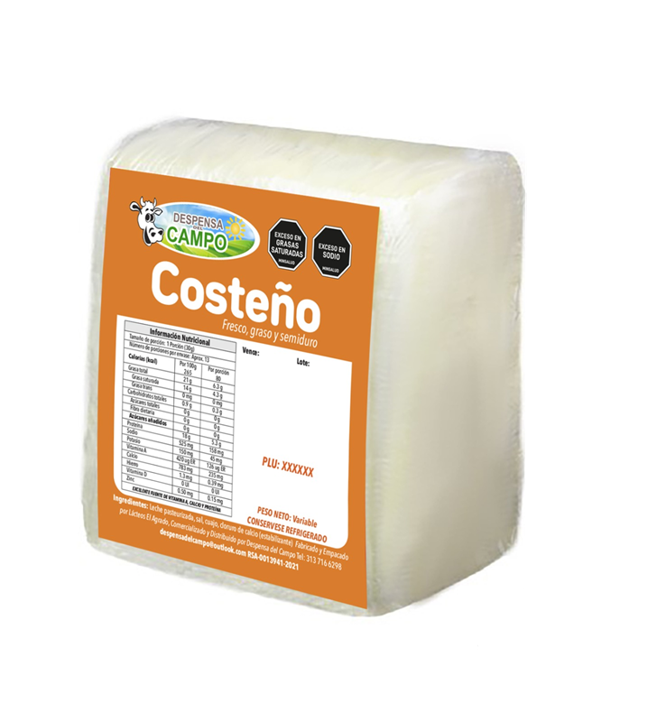 Queso Costeño Despensa Del Campo *Kilo