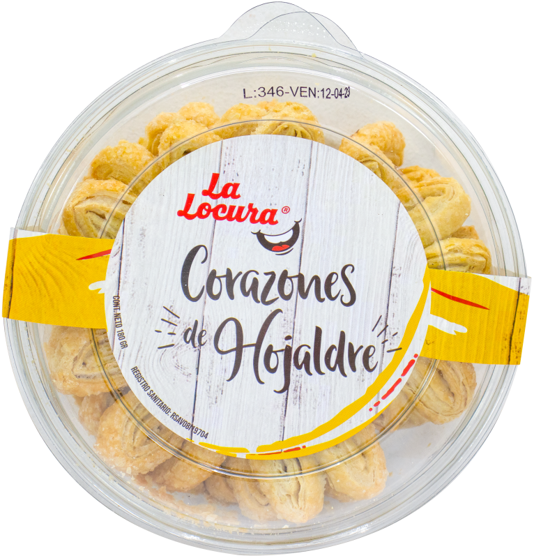 Corazones La Locura De Hojaldre *10G *20Und