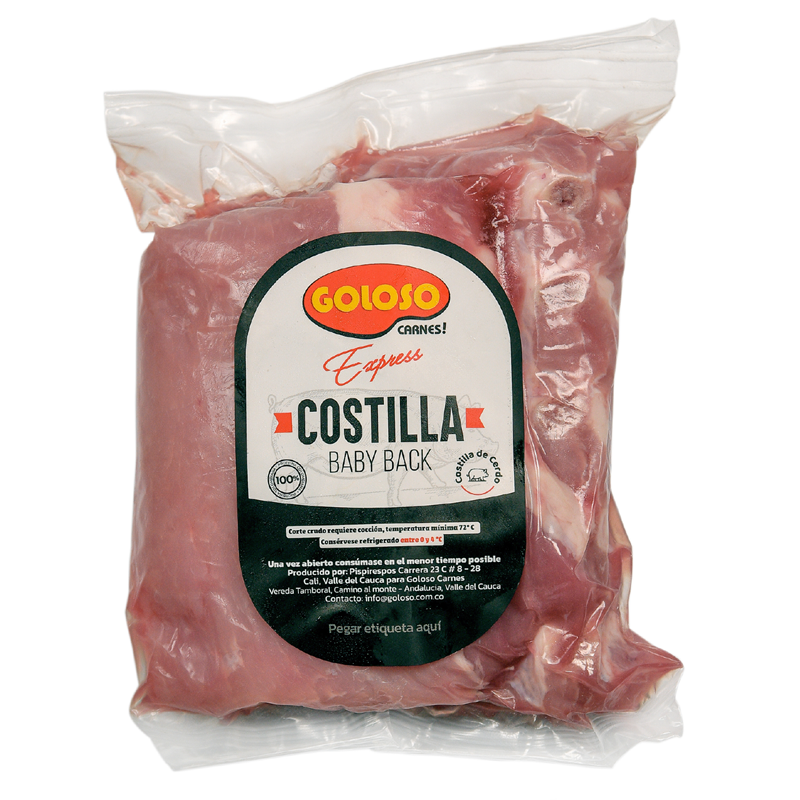 Baby Backs Ribs Goloso Empacado Al Vacío