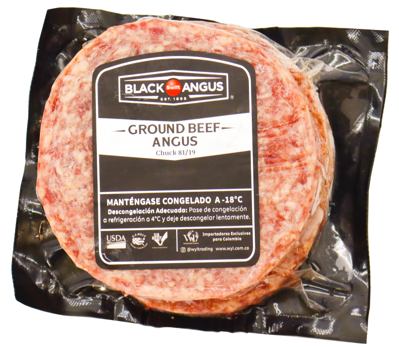 Hamburguesa Res Angus Atlantic Congelada*Und