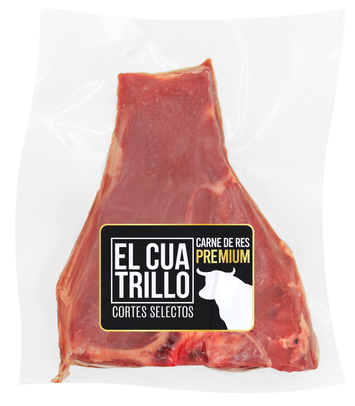 T-Bone Steak De Res El Cuatrillo Empacado Al Vacío