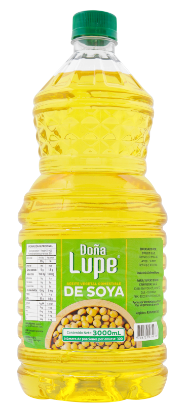 Aceite De Soya Doña Lupe*3000Ml