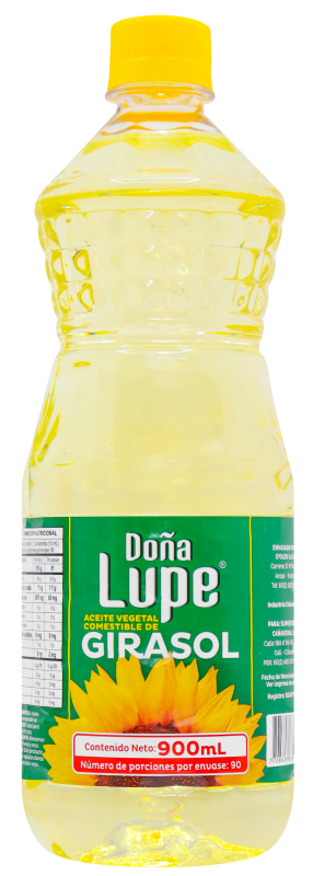 Aceite De Girasol 100% Doña Lupe*900Ml