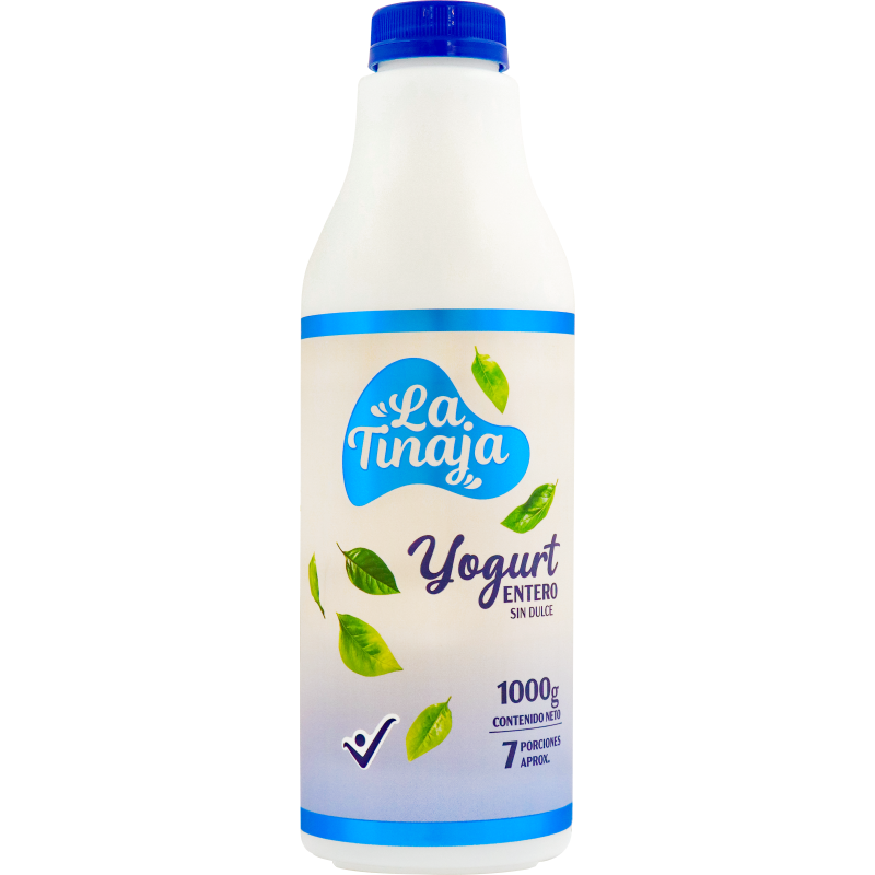 Yogurt La Tinaja*1000G Natural Sin Azuca
