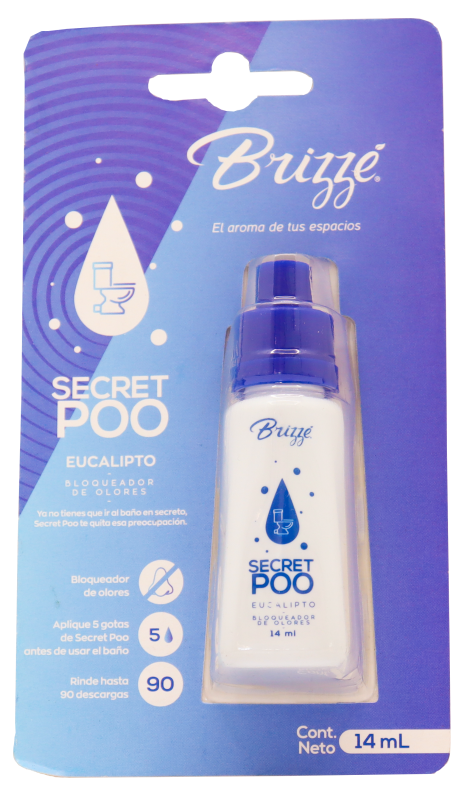 Eliminador Olor Brizze Secret Poo Eucalipto *14Ml