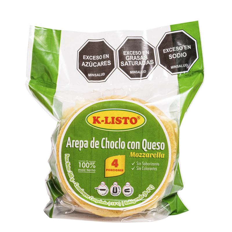 Arepa K-Listo*360G Choclo Con Queso