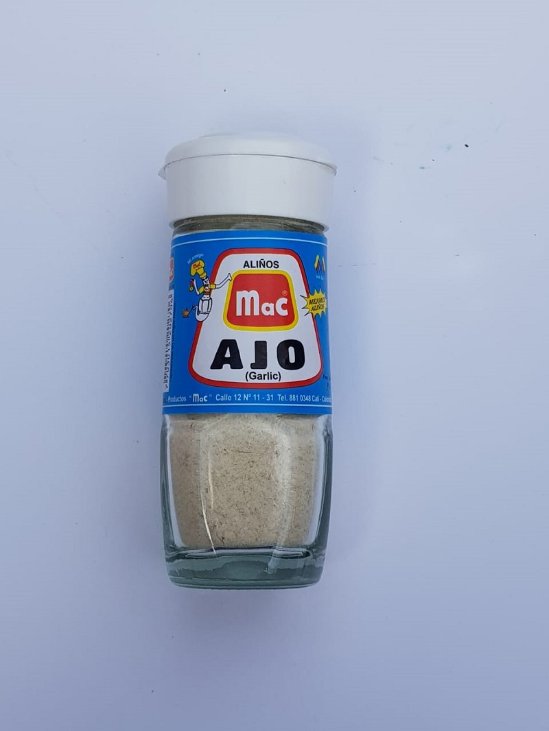 Ajo Mac*61G Molido Frasco