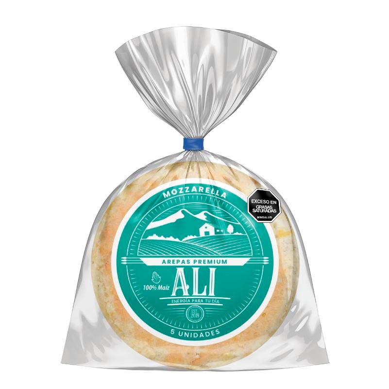 Arepas Ali Con Queso Mozarella*88G*5Und