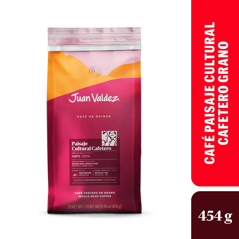 Café Juan Valdez Paisaje Cultural Colombiano Grano *454G