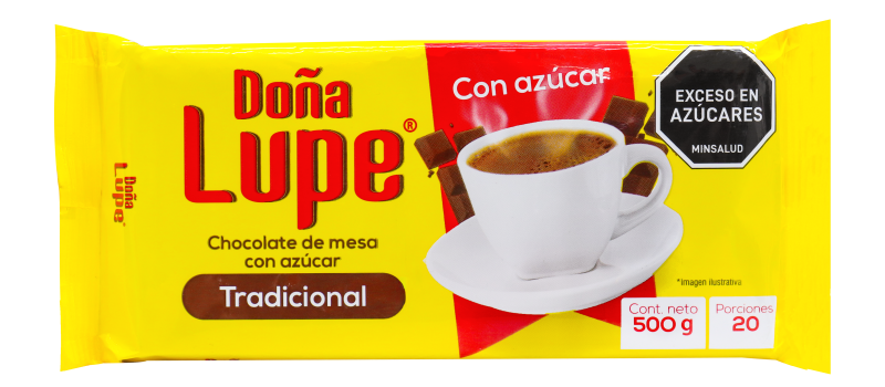 Chocolate Doña Lupe Tradicional Con Azúcar *500G