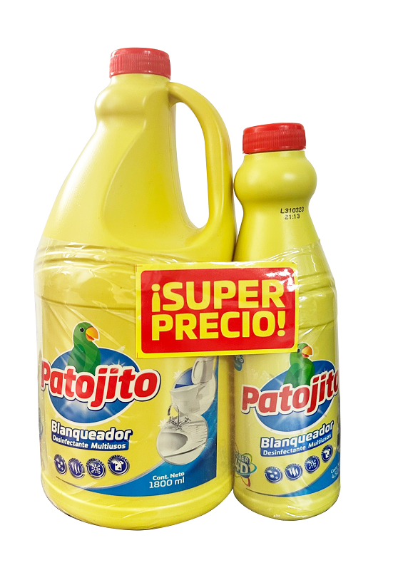 Blanqueador Patojito Corriente *1800Ml + Blanqueador Patojito *450Ml