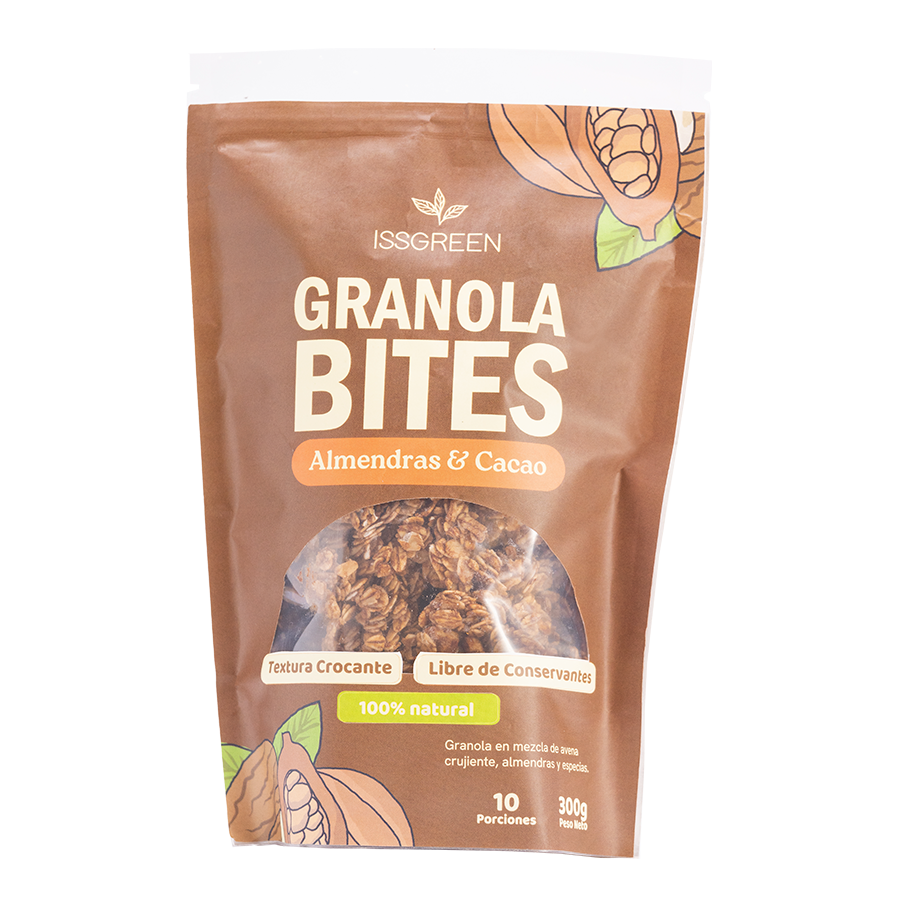 Granola Issgreen Bites Almendra Y Cacao *300G