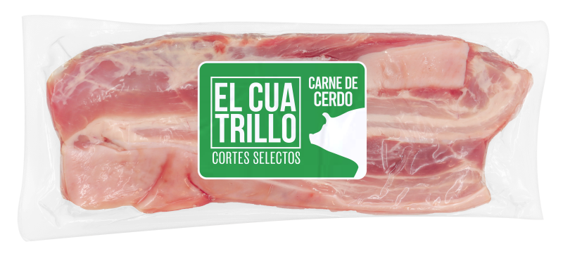 Lonjas De Panceta De Cerdo El Cuatrillo Empacado Al Vacio