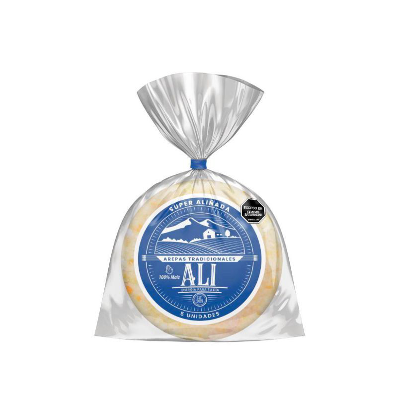 Arepas Ali Nutri Super Aliñada*120G*5Und