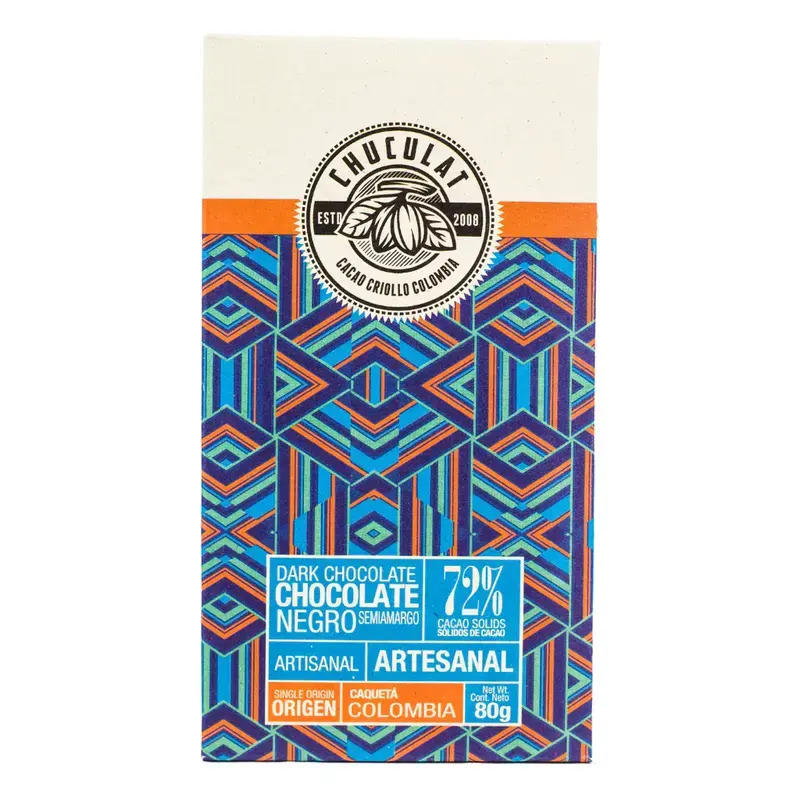 Chocolate Chuculat Caquetá 72% Cacao *80G