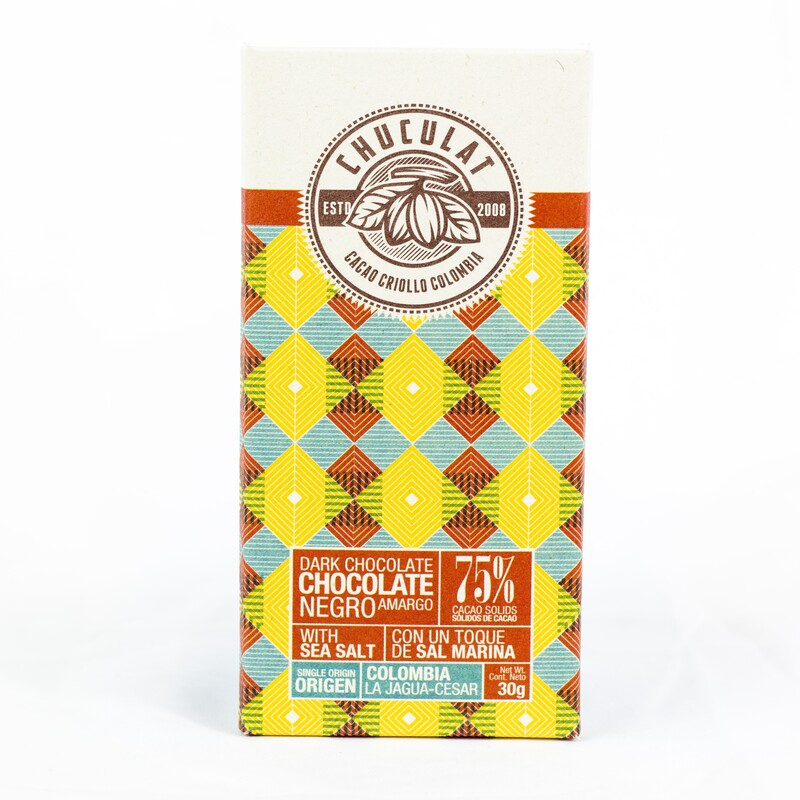Chocolate Chuculat*30G Cesar Con Sal 75% Cacao