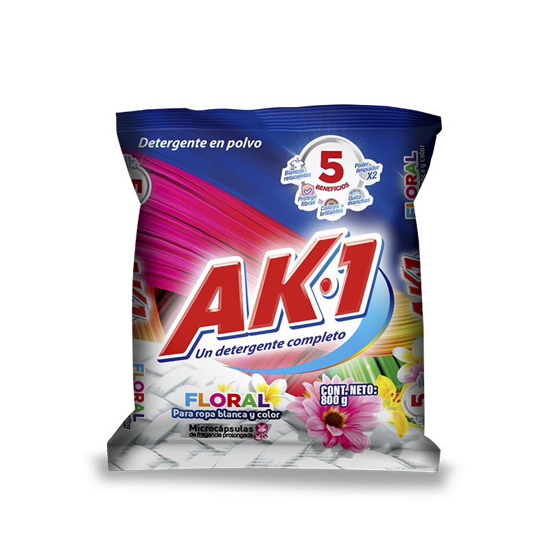 Detergente Ak 1*800G Frescura Floral