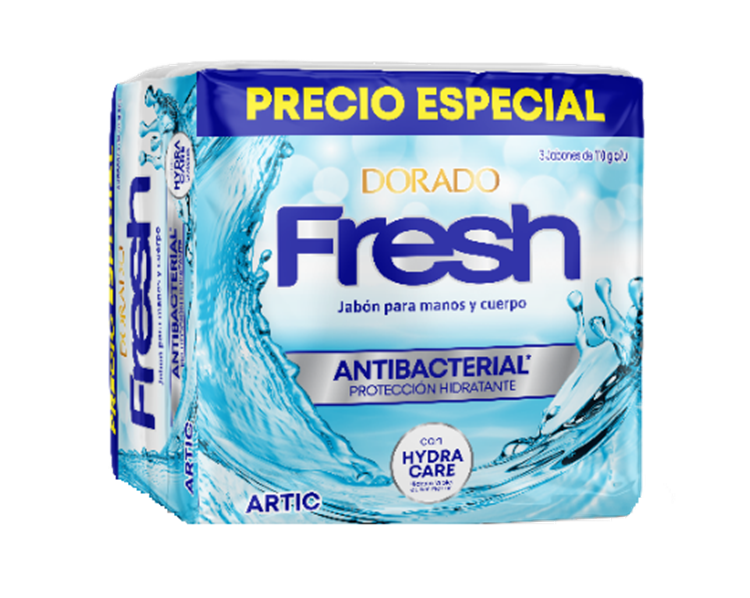 Jabon Dorado*110G*3Und Fresh Artic Precio Especial