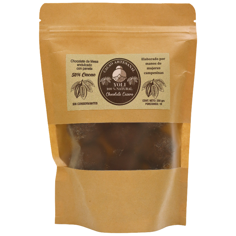 Chocolate Yoli*250G Artesanal 50% Cacao
