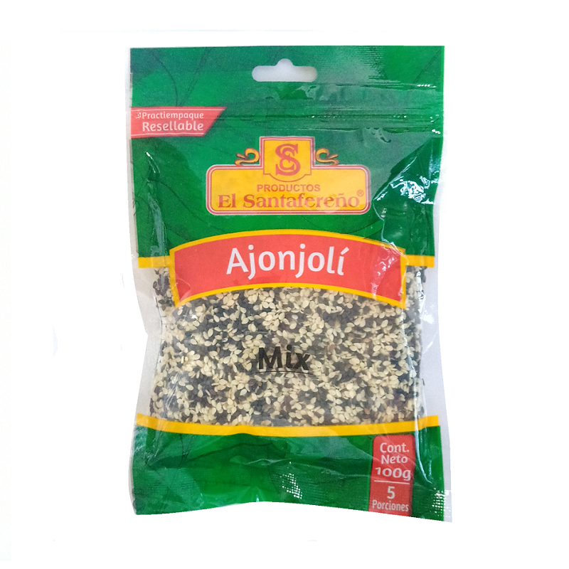 Ajonjoli Sanfereño Mix Blanco Nego Bolsa *100G