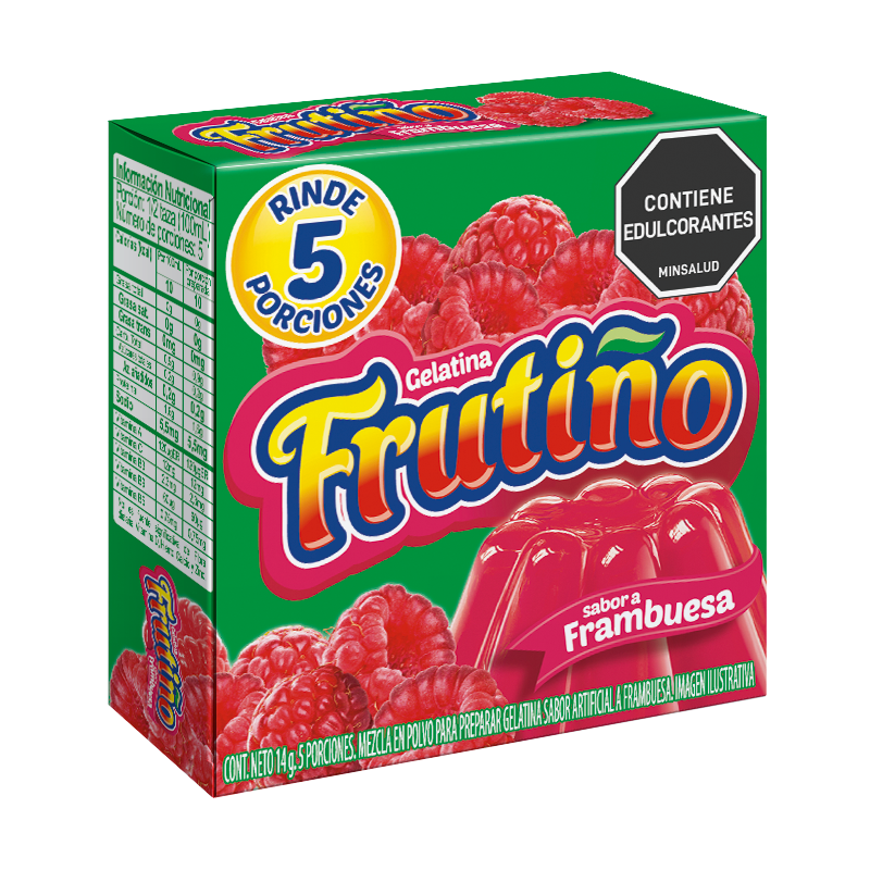 Gelatina Frutiño Frambuesa*14G