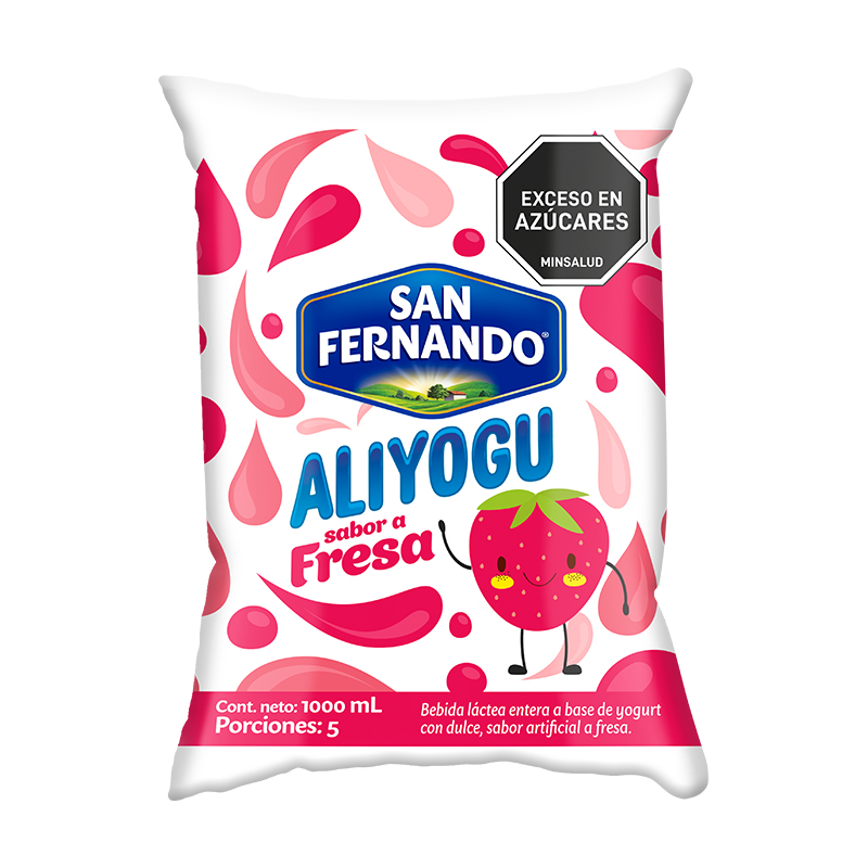 Bebida Láctea San Fernando Aliyogu Fresa*1000Ml