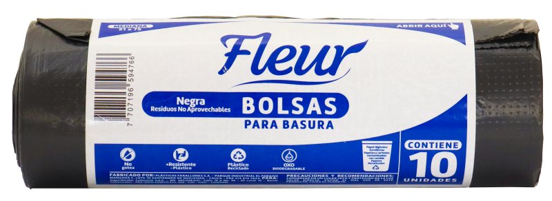 Bolsa Fleur*10Und 51*75Cm Negra