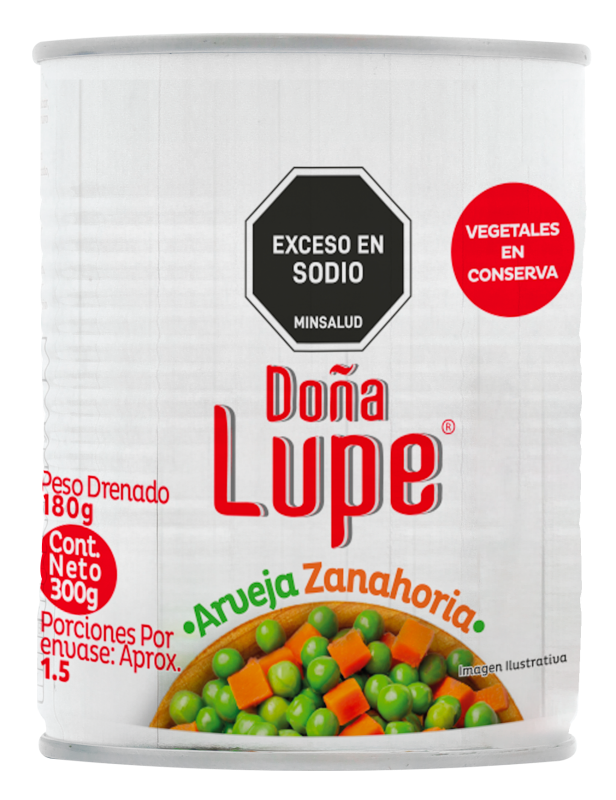 Arveja Dona Lupe*300G C/Zanahoria