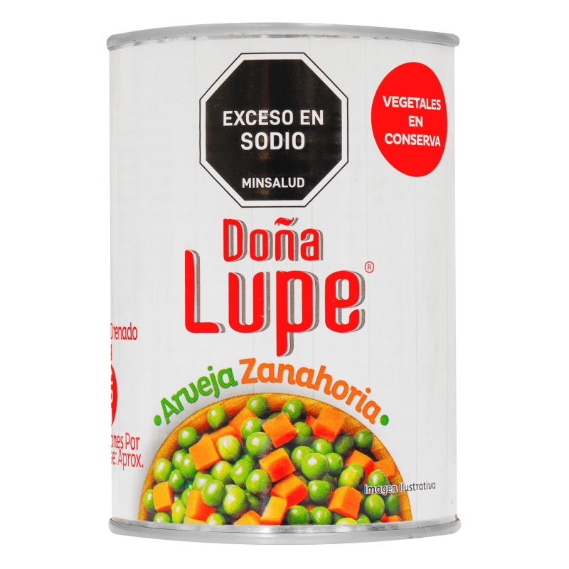 Arveja Dona Lupe*580G C/Zanahoria