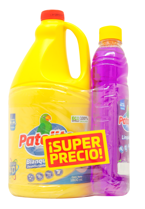 Blanqueador Patojito Corriente+Limpiapisos Patojito*1800Ml